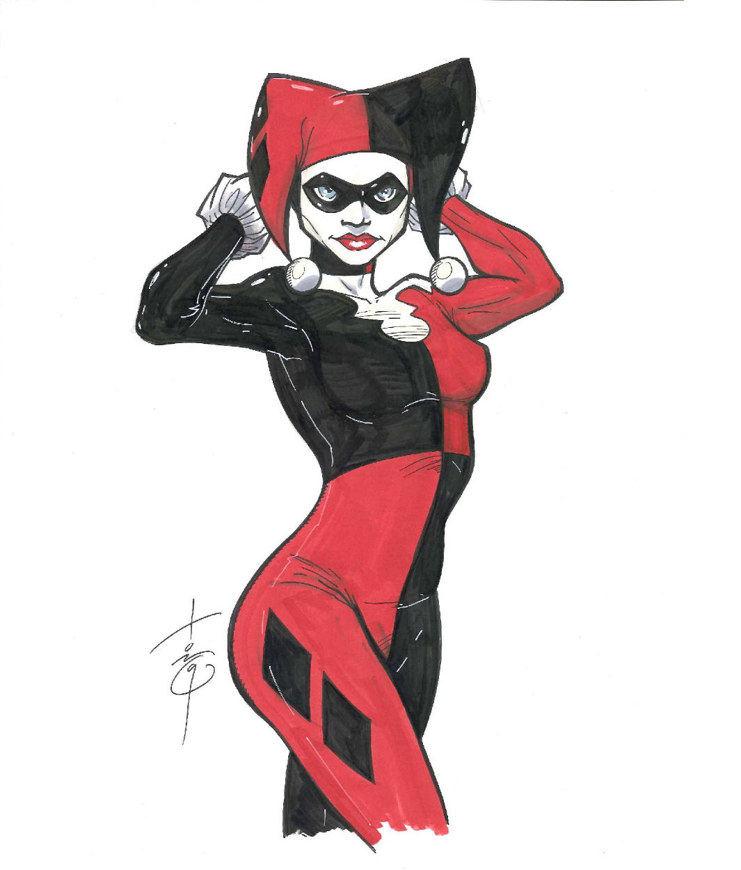 Harley Quinn Commission In Jason Hodgess Commissions Comic Art Gallery Room 