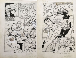 Speed Comics #14 p.21-22 (Harvey 1941) - Pierce Rice and Arturo Cazeneuve - Captain Freedom Comic Art