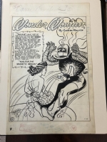 Comic Calvacade #25(?) - Wonder Woman Splash (DC Comics 1951??) - HG Peters Comic Art