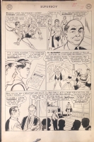Superboy #63 p2 (DC Comics 1958) - Trial of Superboy by Creig Flessel Comic Art