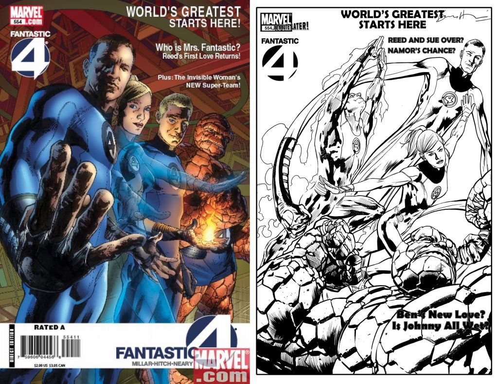 Fantastic Four #554 - Bryan Hitch - One Minute Later, in Michael One ...