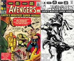 Avengers #1 - Jimbo Salgado - One Minute Later Comic Art