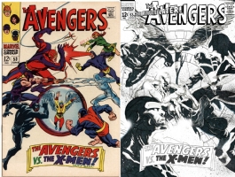 Avengers #53 - Jimbo Salgado - One Minute Later Comic Art