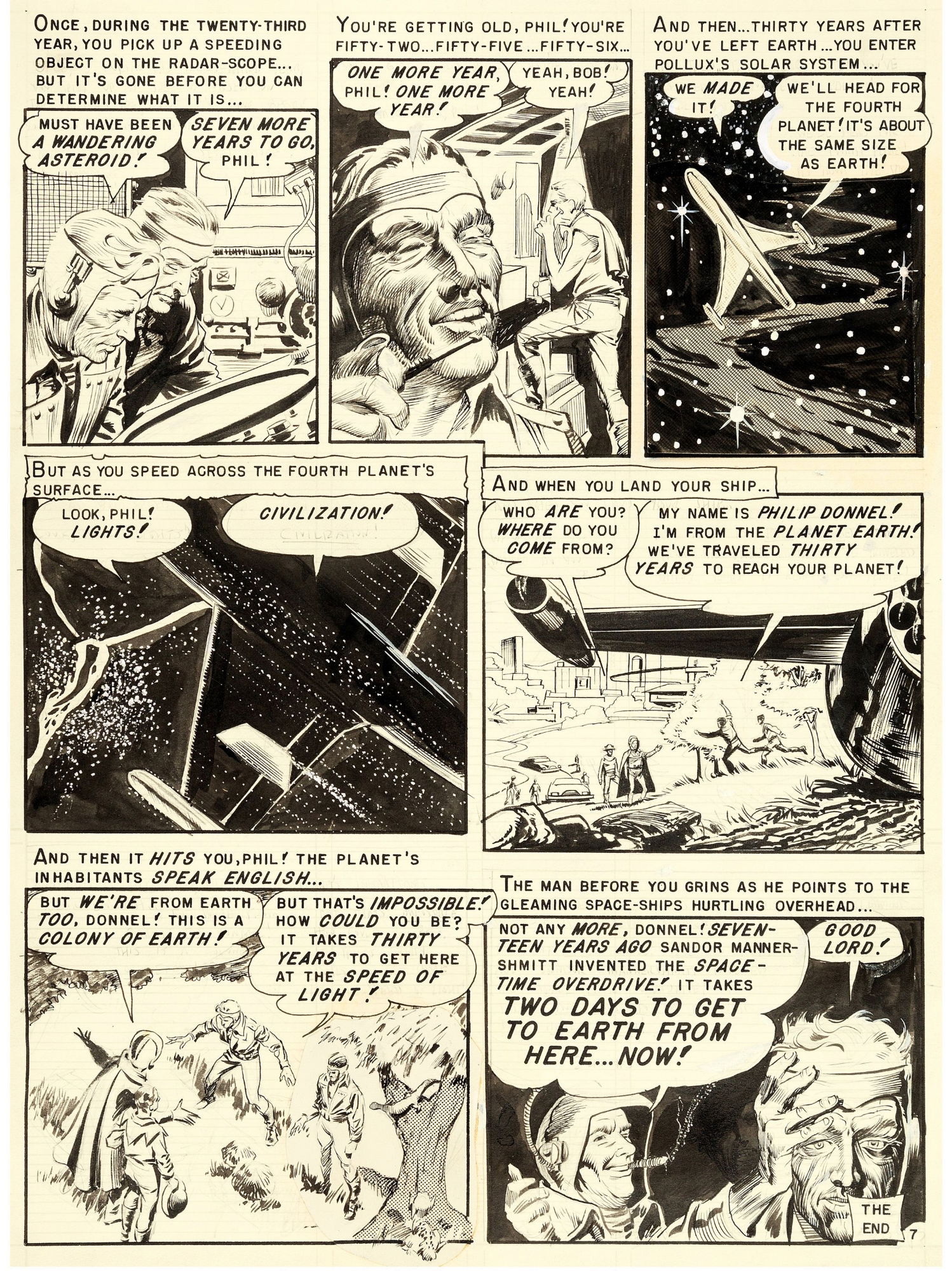 Weird Fantasy #15 (EC 1952) p3 by Al Williamson, in Michael One Minute ...