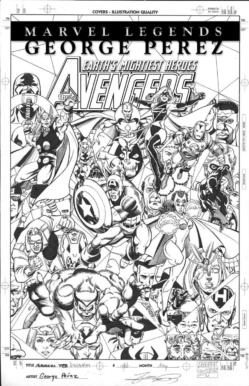 Avengers: Visionaries: George Perez Cover, in Michael One Minute Later ...