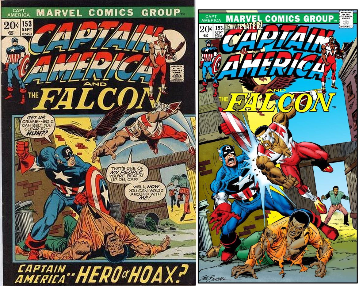 Captain America #153 - Buscema OML with colors by Chris Ivy , in ...