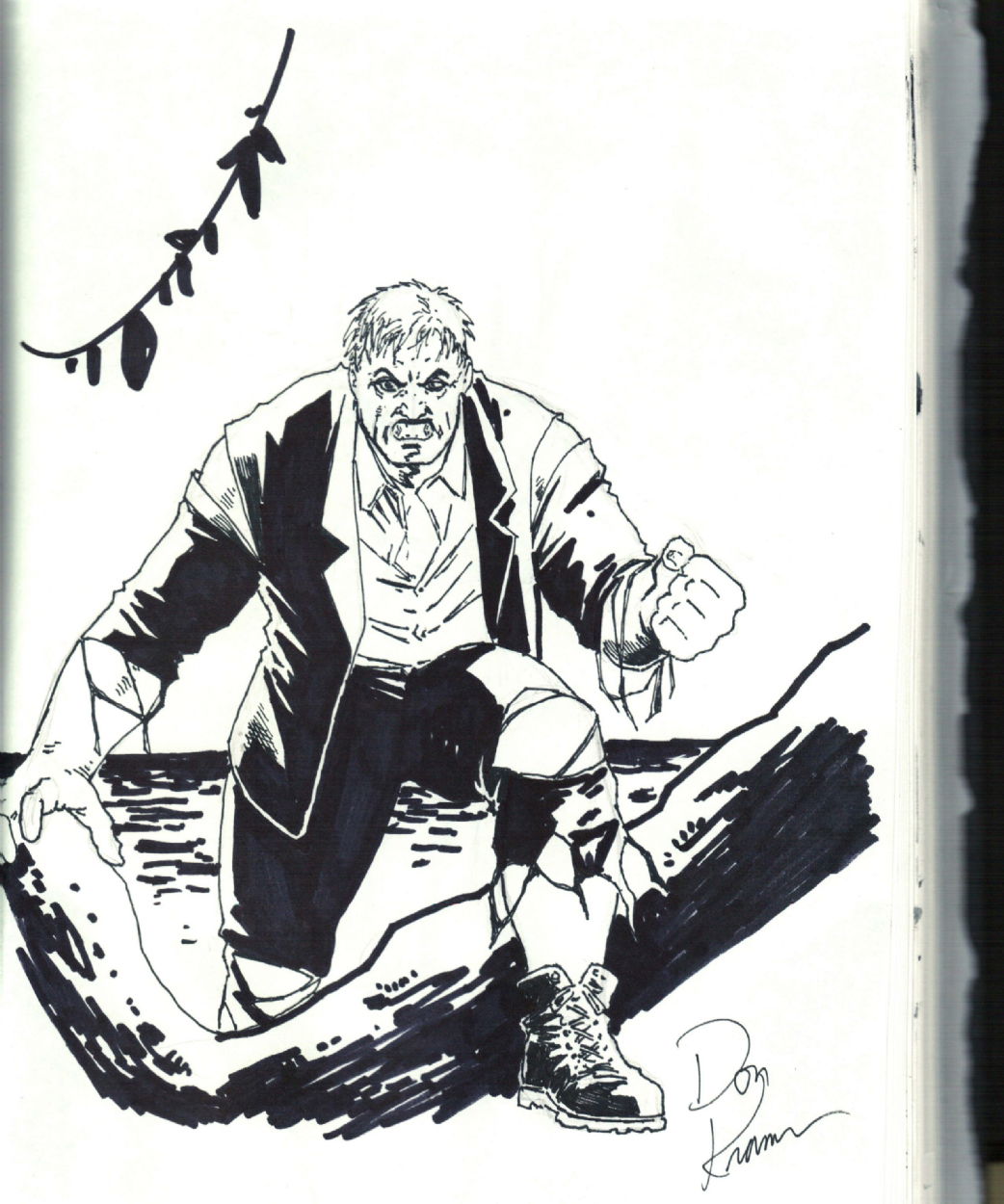 Solomon Grundy - Don Kramer, in Mark Geier's Commissions/Sketches - DC ...