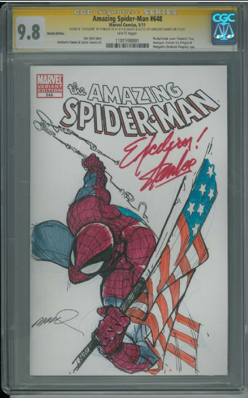 Spider-man by Humberto Ramos, in Joseph B.'s Blank/Sketch Covers Comic ...