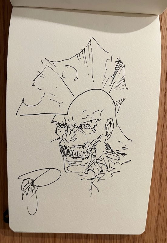 17. Erik Larsen, in kap j's Sketchbook 3: Zombies Comic Art Gallery Room