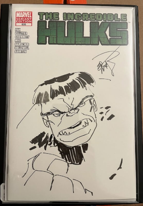 The Incredible Hulks #635, in kap j's Sketch Covers Comic Art Gallery Room