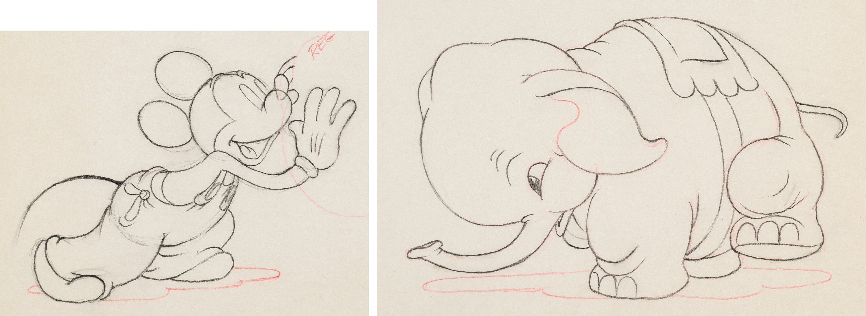 Disney animation drawing cell Goofy and Max skateboarding – crow gallery