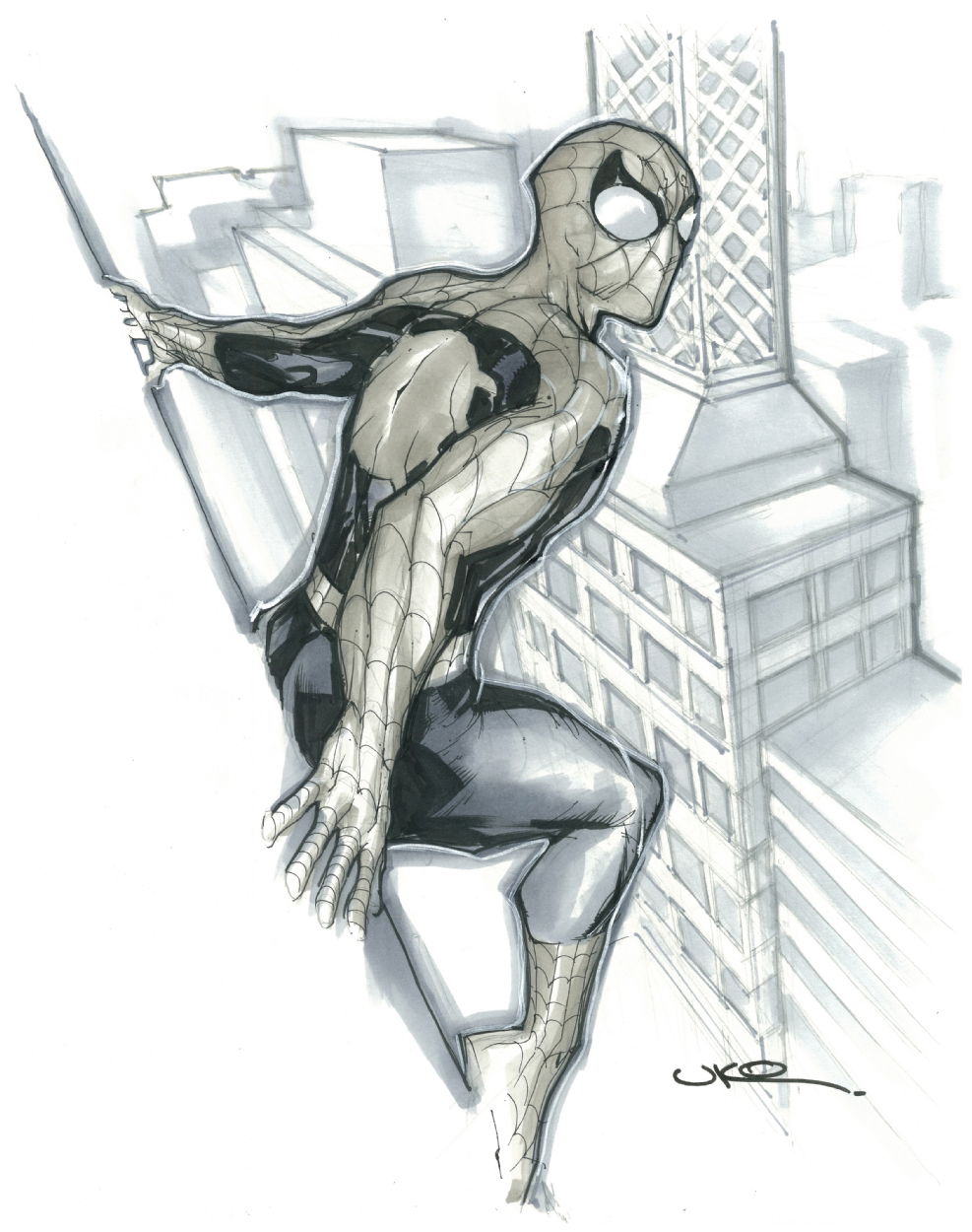 Spider-Man by Uko Smith, in Noah Kinderknecht's Spider-Man Collection Comic  Art Gallery Room