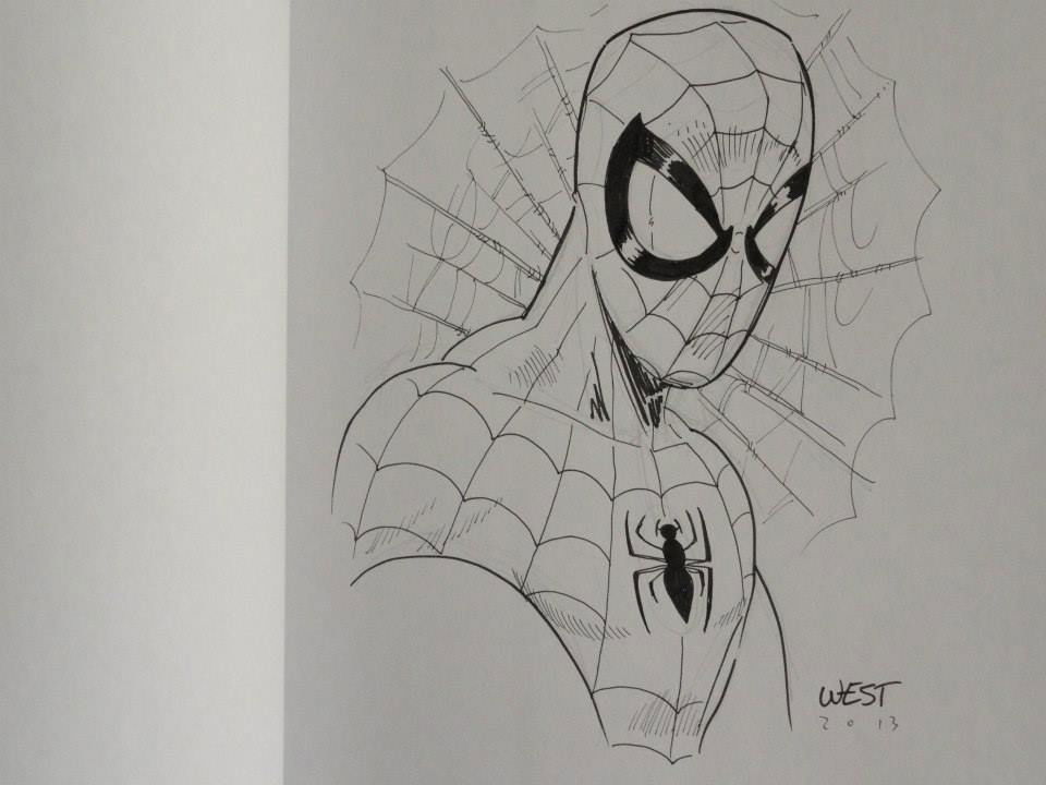 Spider-man by Scott West, in Brian Shortridge's Sketch Book Comic Art ...