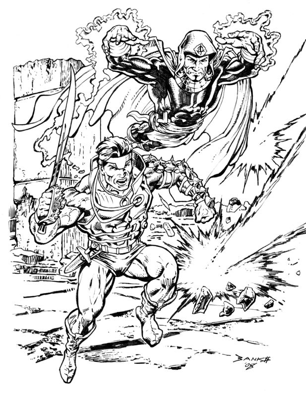 Magicmaster and the Glowing Gladiator, in Damon Owens's Dead Universes ...