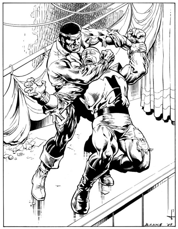 Who's the Power Man?! Say it! Say it! (inked), in Damon Owens's Cage ...