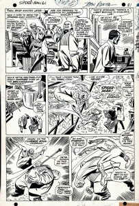 Amazing Spider-Man #61 p 16 (1967) SPIDER-MAN BATTLES THE KINGPIN TO SAVE TIED UP GWEN STACY! Comic Art