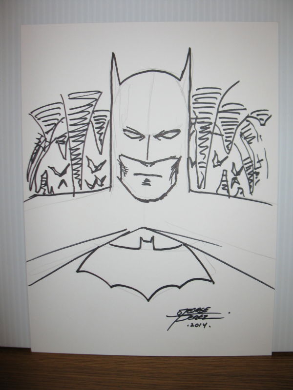 PEREZ, GEORGE: Batman, in Greg Brock's Commissions Comic Art Gallery Room