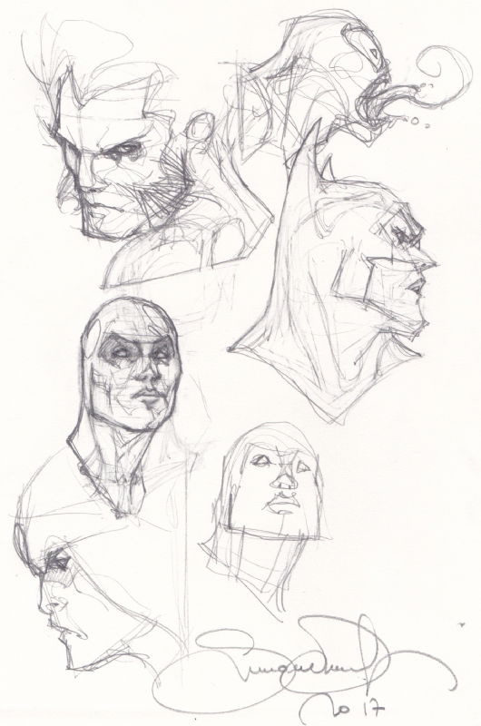 Wolverine Batman Venom Silver Surfer Simone Bianchi Characters Study ...