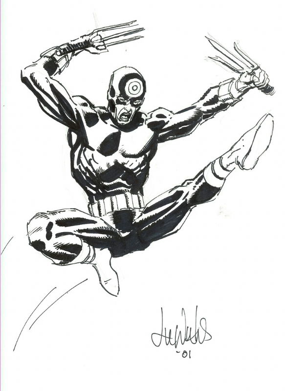 Bullseye by Lee Weeks, in John Popa's Villain Sketch Book Comic Art ...