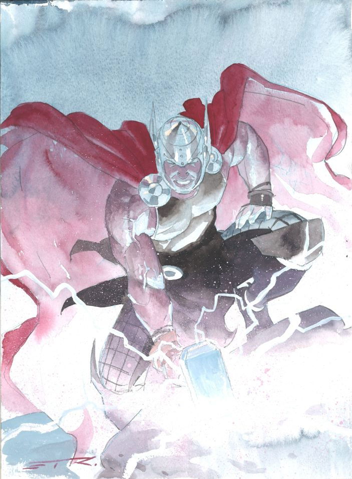 Thor By Esad Ribic In Matt Hollubs New Additions Comic Art Gallery Room 5789