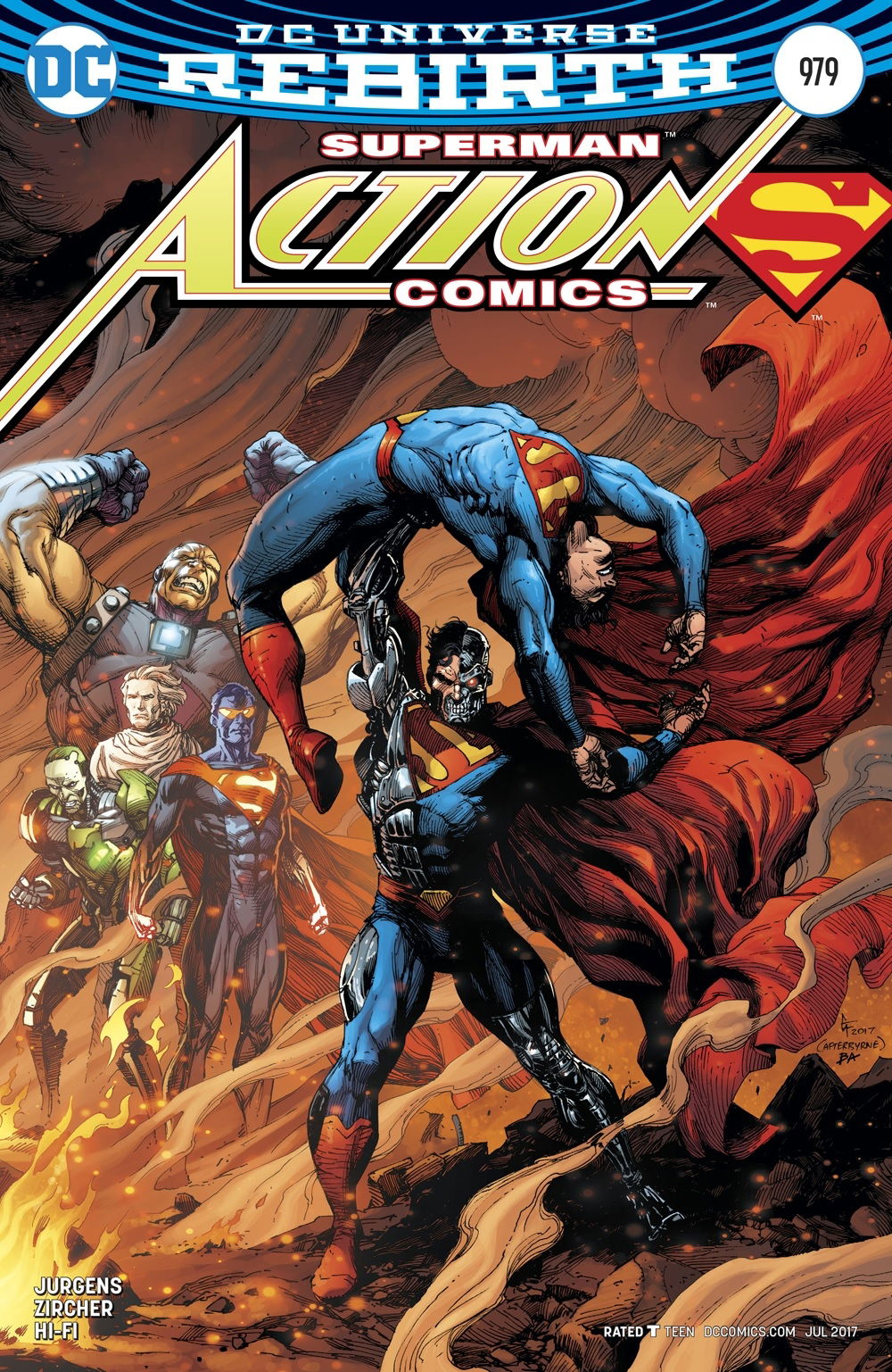 Gary Frank - Action Comics #979 Cover (2017) Cyborg Superman, in Duke ...