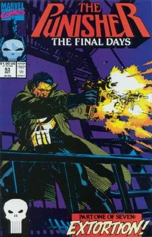Mark Texeira - Punisher War Journal #50 Title Splash (1993), in Duke Fleed  aka #1 Groo Fan's Punisher Comic Art Gallery Room