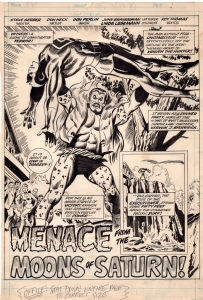 Don Heck - Daredevil 105 Splash Vs. Kraven! (1973) Comic Art