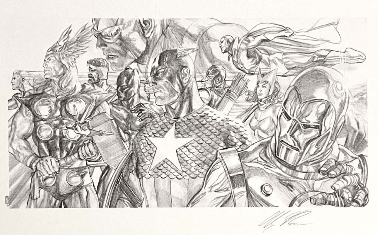 An old Avengers sketch I drew as a commission for a friend : r/comicbooks