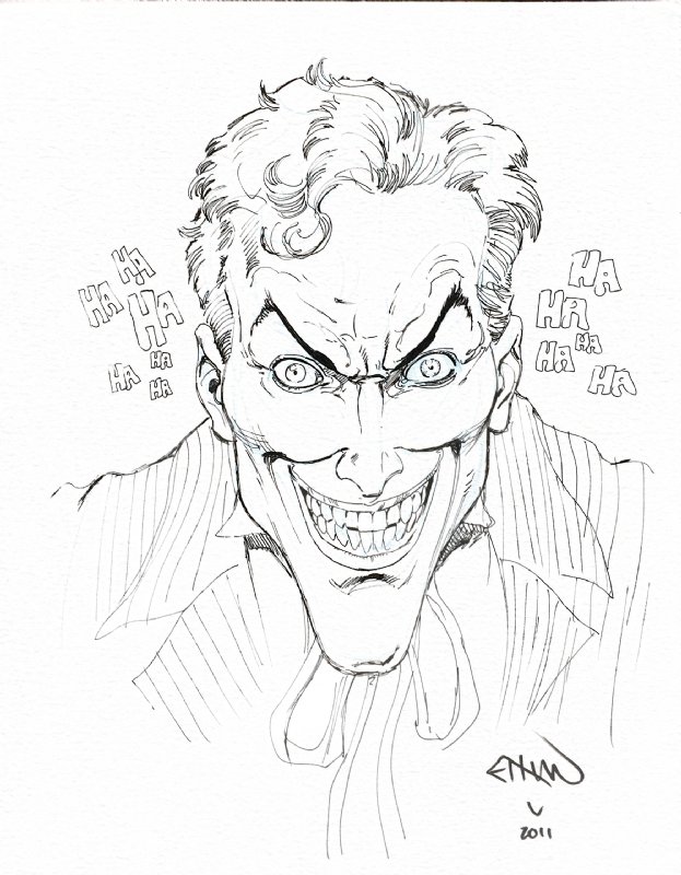 The Joker - Ethan Van Sciver, in D D's Joker Comic Art Gallery Room