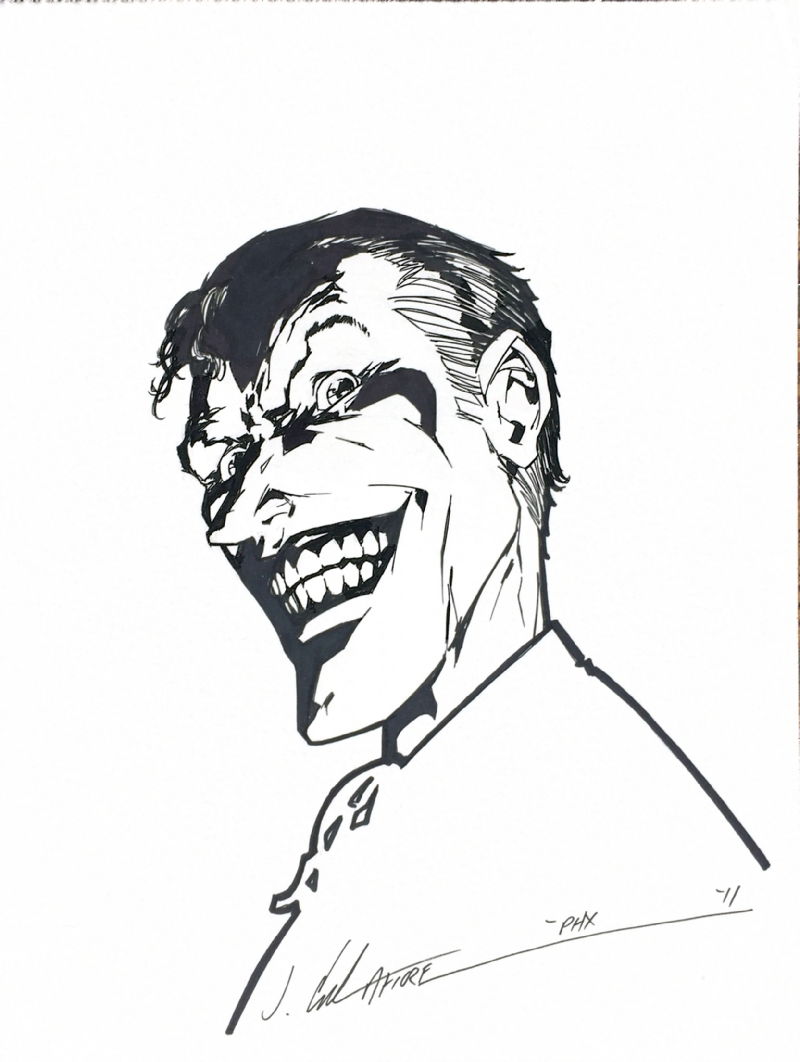 The Joker - Jim Calafiore, in D D's Joker Comic Art Gallery Room