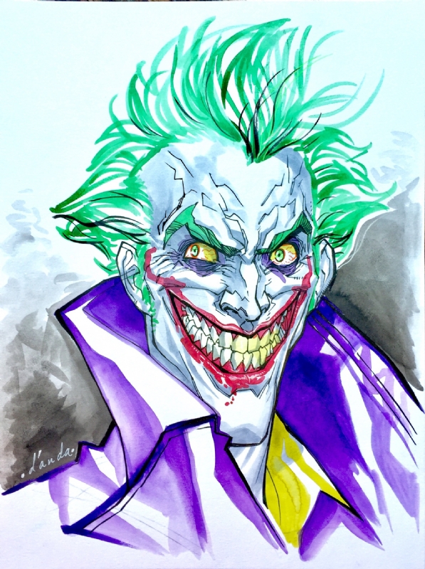 The Joker - Carlos D'Anda, in D D's Joker Comic Art Gallery Room