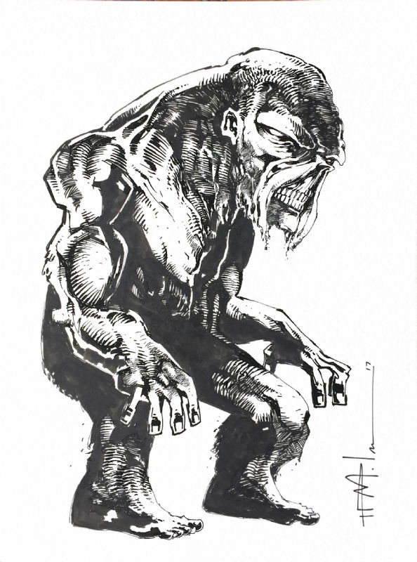 Swamp Thing - Ted McKeever, in D D's Muck Monsters Comic Art Gallery Room