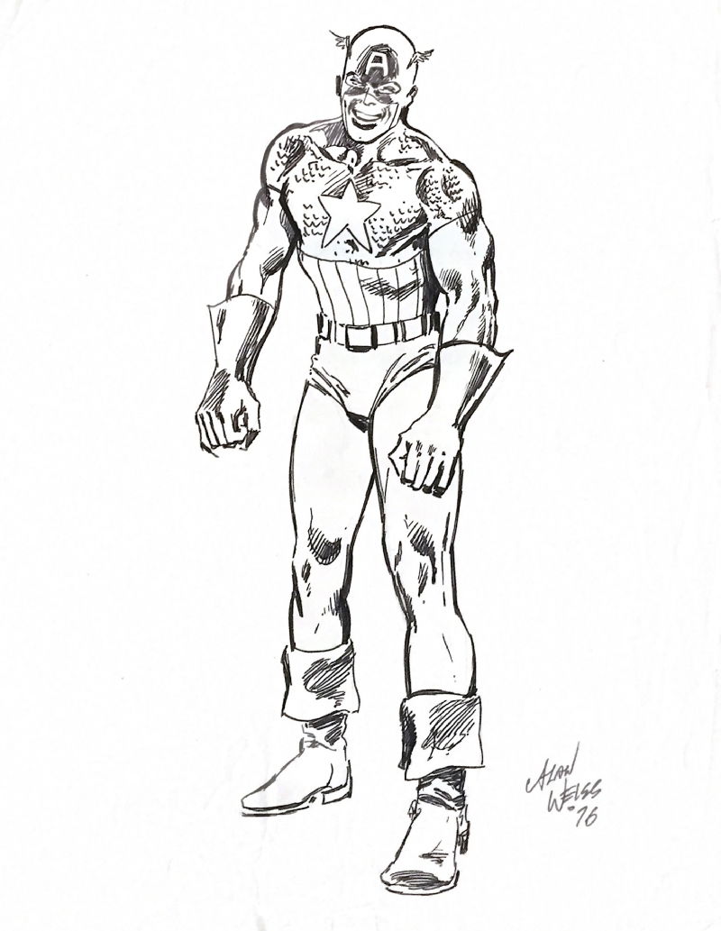 Captain America - Alan Weiss, in D D's Marvel Characters Comic Art ...