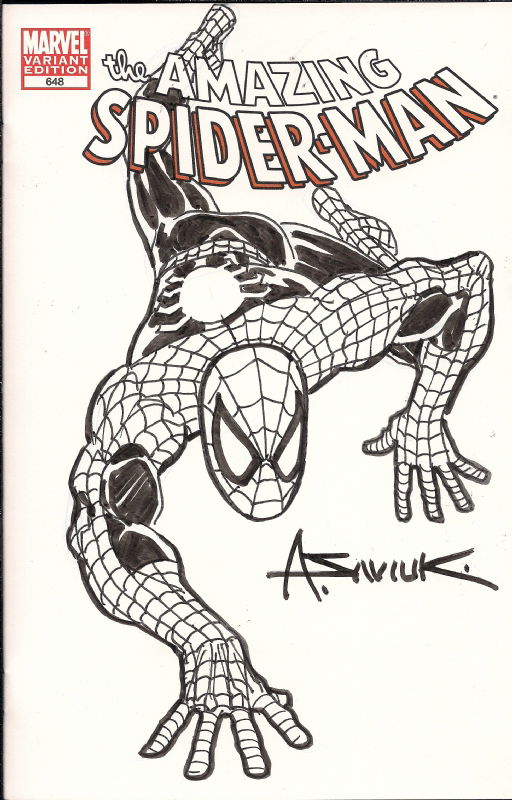 Spider-Man - Alex Saviuk, in D D's Marvel Characters Comic Art Gallery Room