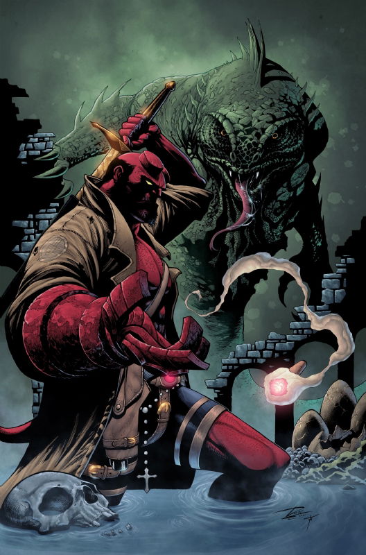 Hellboy By Christian Duce And Mariano De Venezia Colors In Geoff Martin S Geoff Martin S Hellboy Collection Comic Art Gallery Room