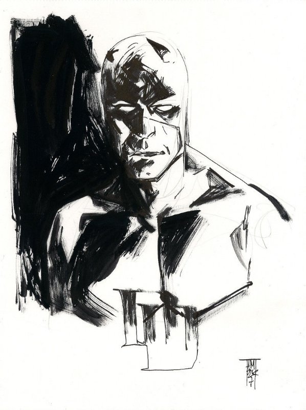 Daredevil bust by Alex Maleev, in artless artmore's Alex Maleev Comic ...