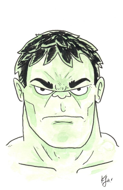 Incredible Hulk Commission By Kyle Starks, In Jeff Bouchard's Hulk 