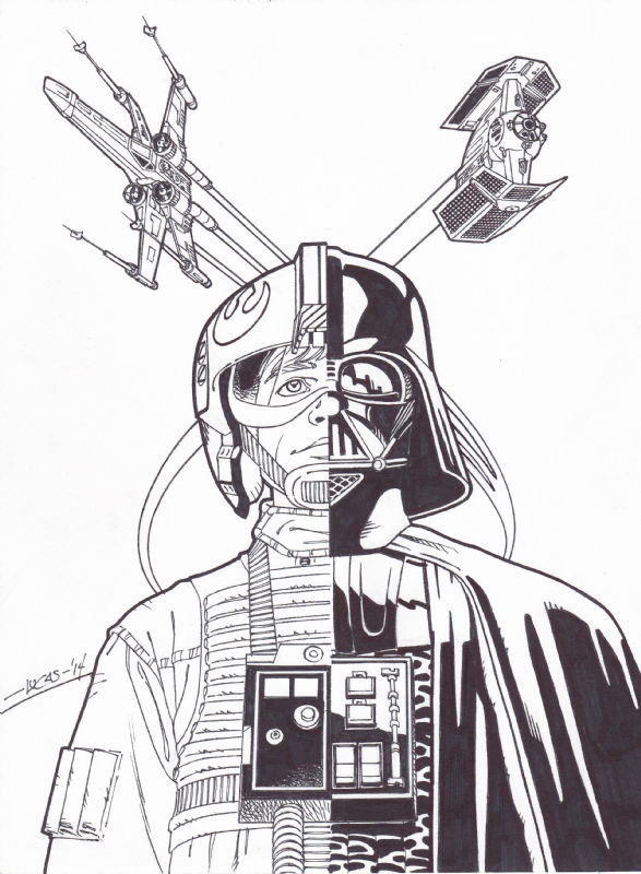 Luke Skywalker / Darth Vader, in Fco. Osvaldo Morales V. 's La Mole ...