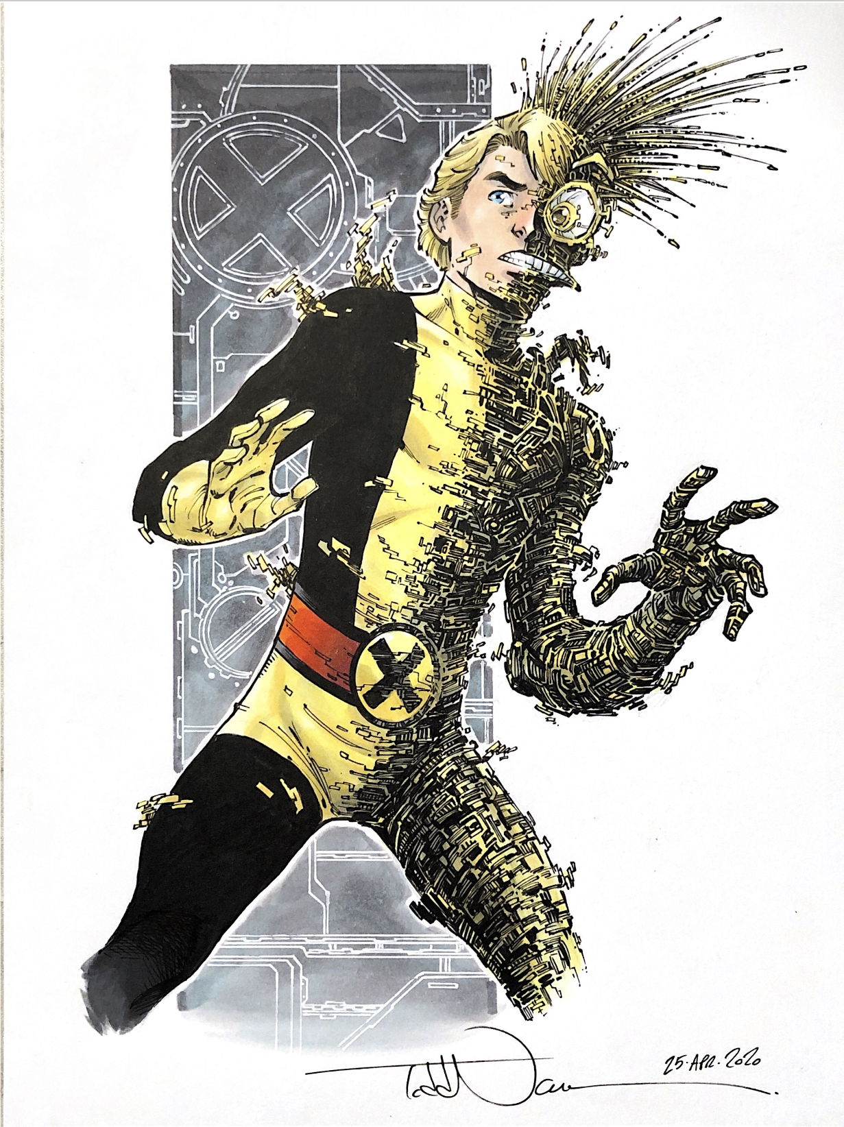 Character sketch for Magik from New Mutants Forever, in Todd