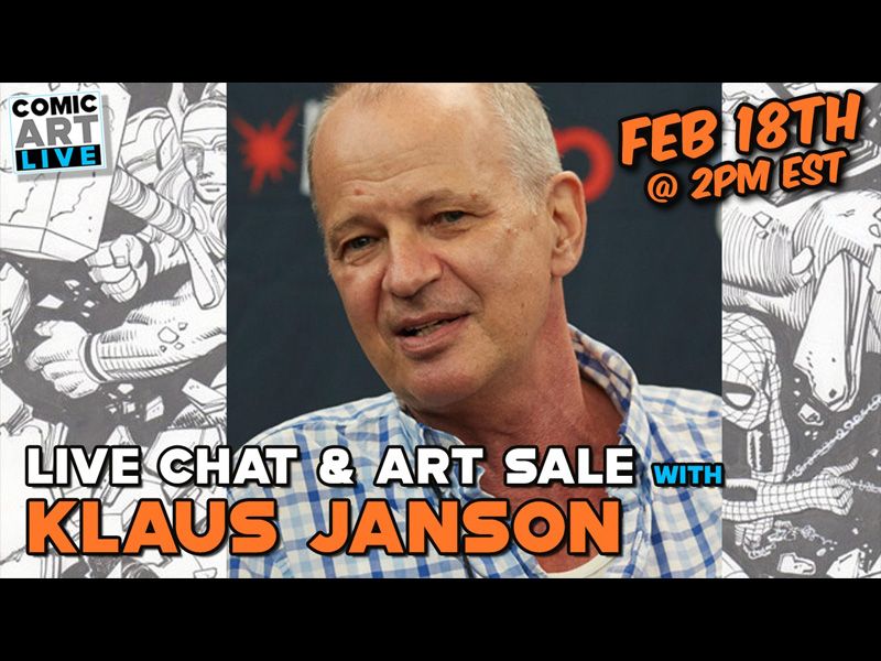 Live Art Sale With Klaus Janson Today @ 2PM EST - 2/18/2023 12:05:00 AM ...